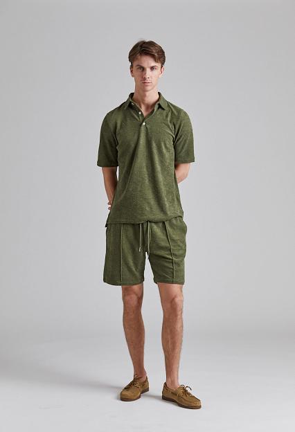 Stenströms Terry Polo Shirt Green
