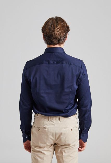 Stenströms Slimline Jersey Shirt Navy