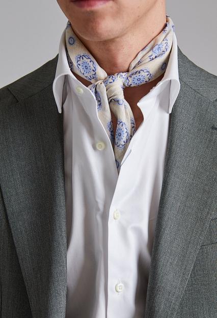 Stenströms Cotton Bandana Light Blue Flowers