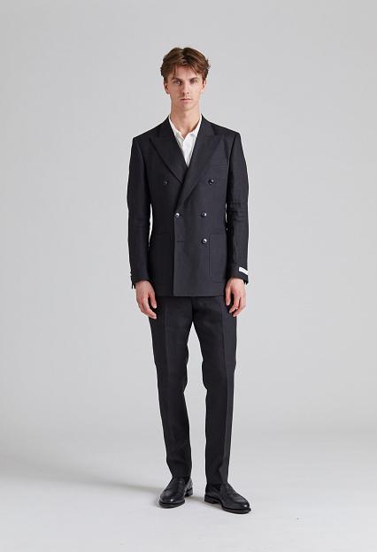 Tiger of Sweden Joachim DB Linen Blazer Black