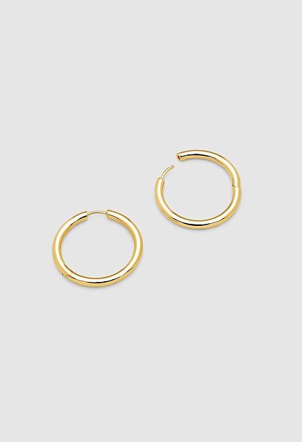 Tom Wood Classic Hoop Large Gold