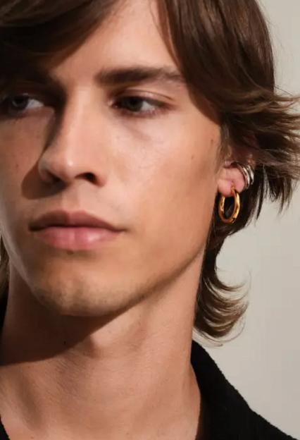 Tom Wood Classic Hoop Thick Medium Gold