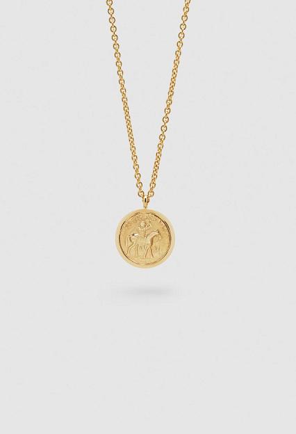 Tom Wood Coin Pendant Gold Horse