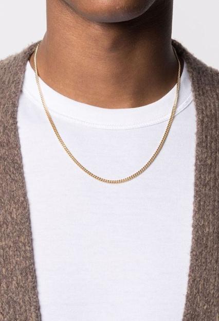 Tom Wood Curb Chain M Gold 20.5 Inch