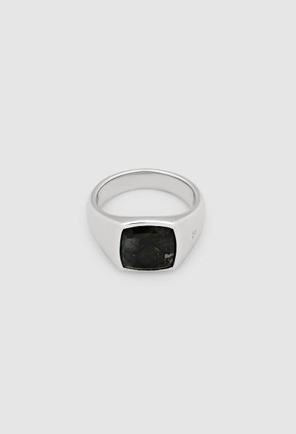 Tom Wood Kay Ring Black Larvikite