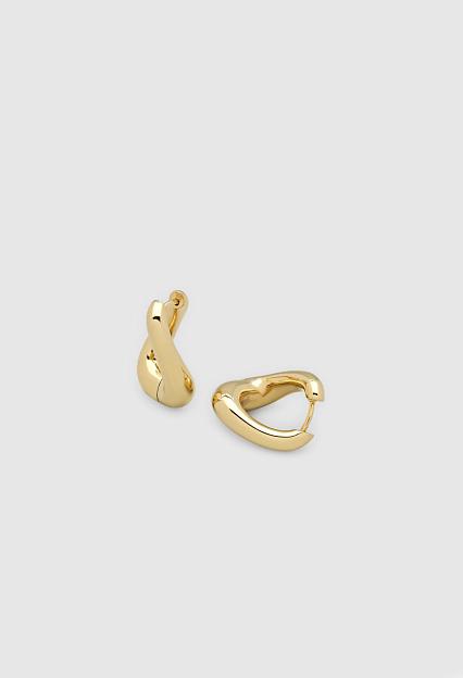 Tom Wood Twist Hoops Gold