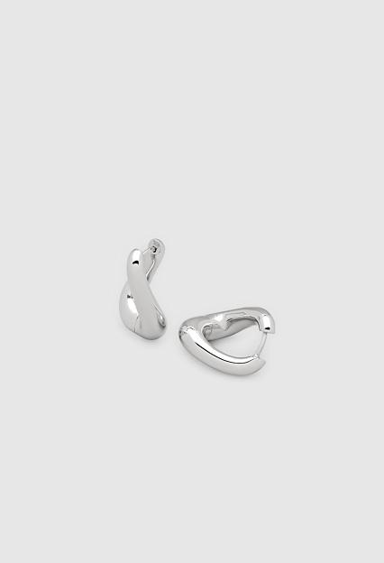 Tom Wood Twist Hoops Silver