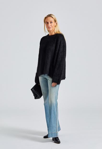 Boxy Alpaca Knit Black