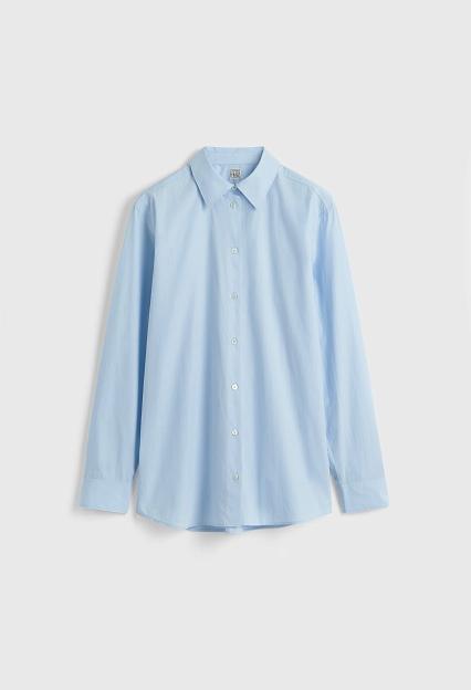 Toteme Classic Tumbled Shirt Sky