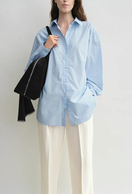 Toteme Classic Tumbled Shirt Sky