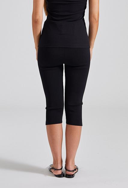 Toteme Cropped Compact Knit Leggings Black