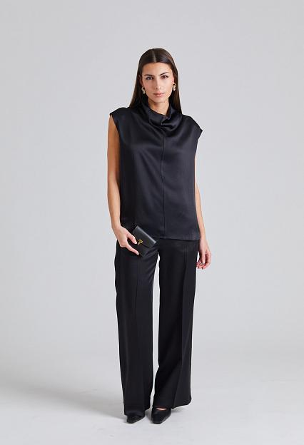 Toteme Cuff-Slit Trousers Black 