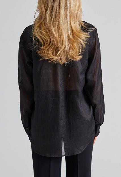 Toteme Double Collar Shirt Black
