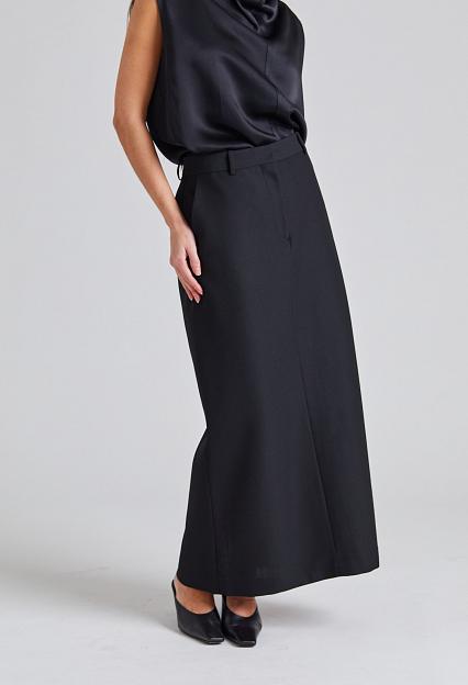 Toteme Low-Waist Straight Skirt Black 