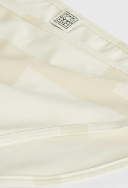 Toteme Monogram Bikini Bottoms Ecru/Straw