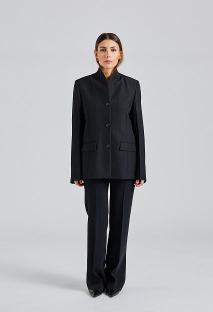 Toteme Overlay Suit Jacket Black