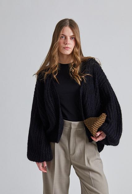 Toteme Puffed Cardigan Black 
