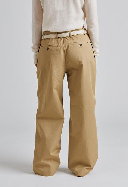 Toteme Relaxed Chino Trousers Desert 