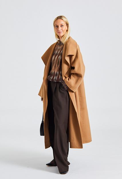 Signature Wool Cashmere Coat Camel