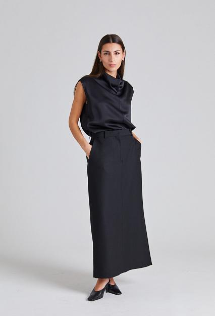Toteme Sleeveless Funnel-neck top Black 