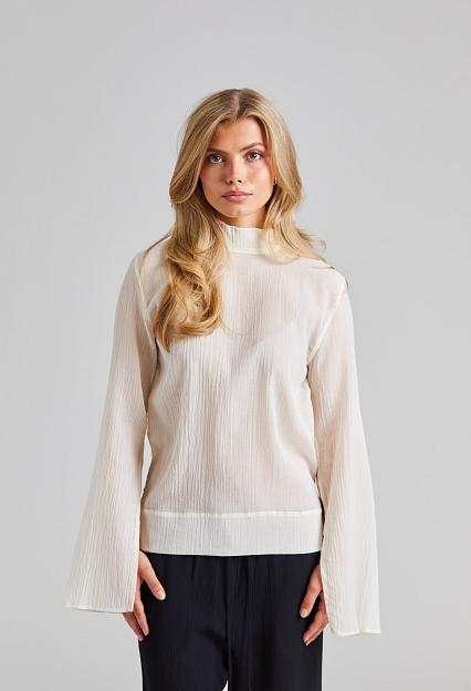 Toteme Slit Sleeve Blouse Ecru