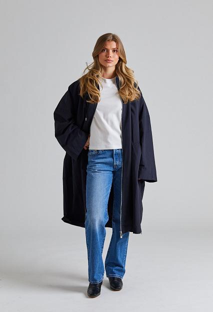 Toteme Windbreaker Coat Nightfall 