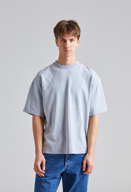 AXEL ARIGATO Typo Summer T-Shirt Steel Blue