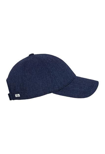 Varsity Headwear Legacy Structured Cashmere Navy Herringbone