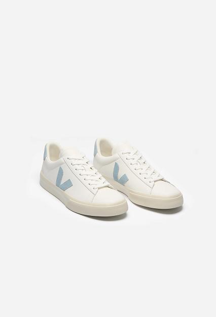Veja Campo Leather White Steel
