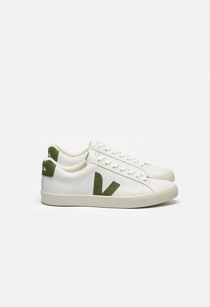 Veja Esplar Logo Leather Extra White Kiwi