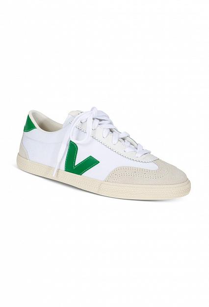 Veja Volley Canvas White Emerald