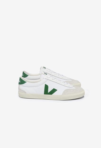 Veja Volley Canvas White Emerald