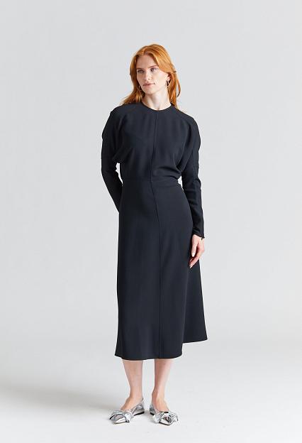Victoria Beckham Dolman Midi Dress Black 