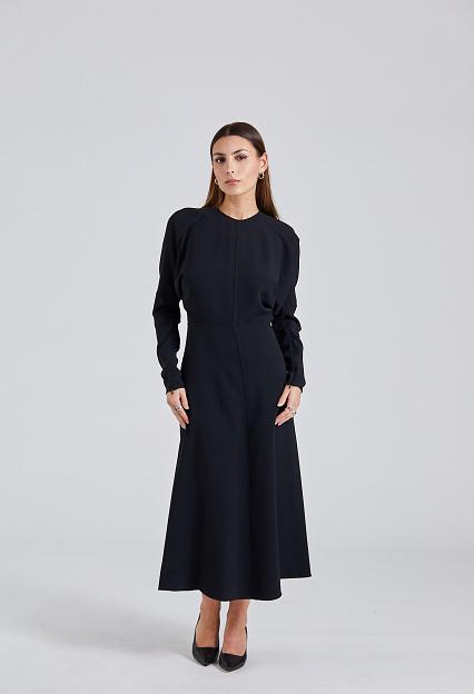 Victoria Beckham Dolman Midi Dress Black