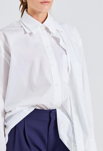 Double Layer Blouse White