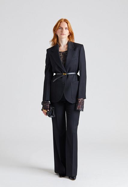 Victoria Beckham Patch Pocket Alina Suit Black