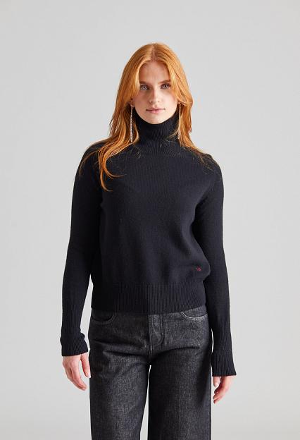 Victoria Beckham Polo Neck Jumper Black