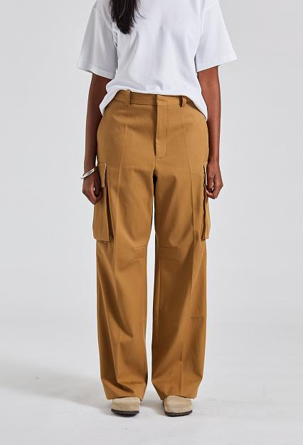 Victoria Beckham Relaxed Cargo Trouser Tobacco