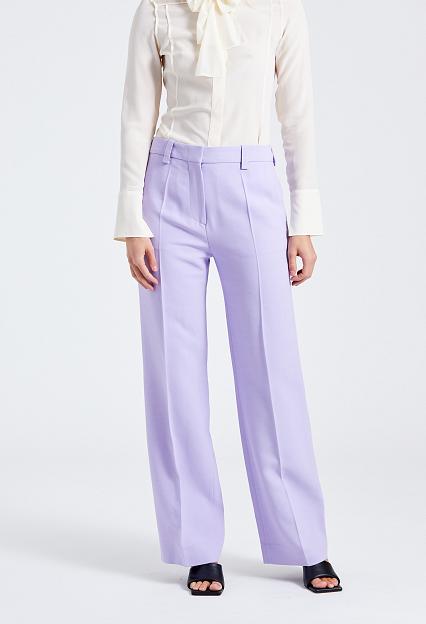 Victoria Beckham Tailored Straight Leg Trouser Lavender