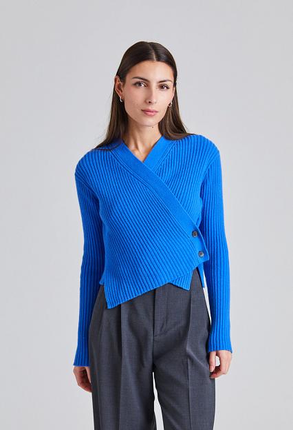Victoria Beckham Wrap Cardigan Regatta 