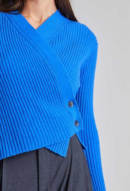 Victoria Beckham Wrap Cardigan Regatta 