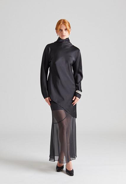 Viktoria Chan Cedar Flared Skirt Black