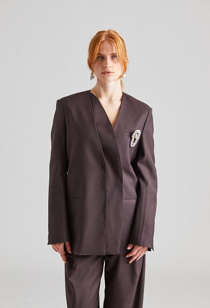 Viktoria Beckham Cosmos Blazer Brown