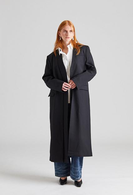 Viktoria Chan Cosmos Long Coat Black