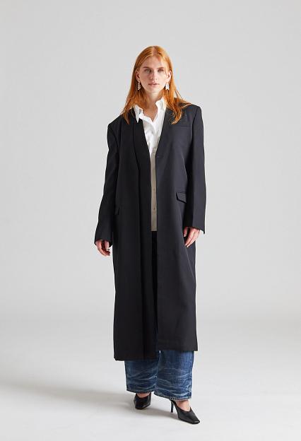 Viktoria Chan Cosmos Long Coat Black