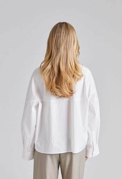 Viktoria Chan Kaz Wide Shirt White