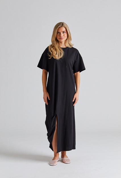 Viktoria Chan Shanti Draped Jersey Dress Black