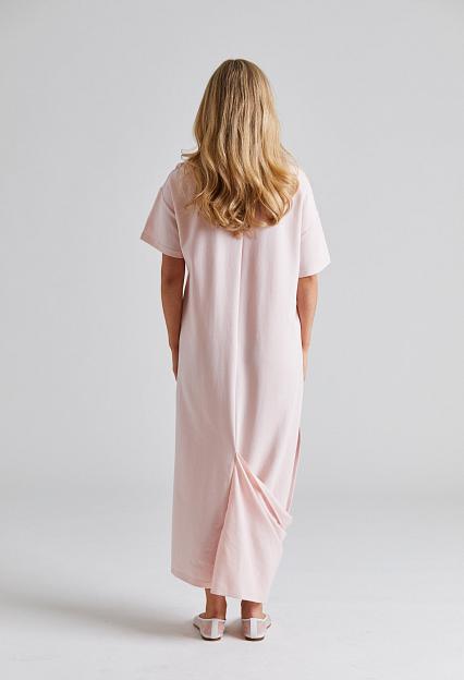 Viktoria Chan Shanti Draped Jersey Dress Pink