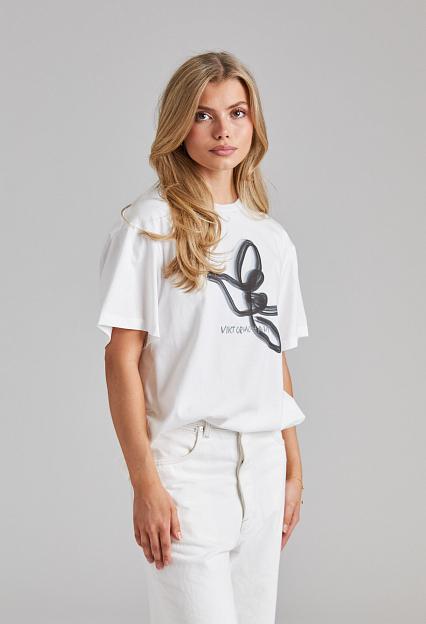 Viktoria Chan Tully Bird T-Shirt White