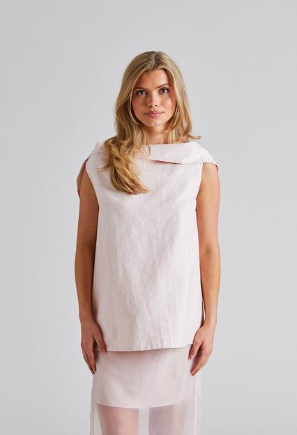 Viktoria Chan Tully Open Back Top Pink